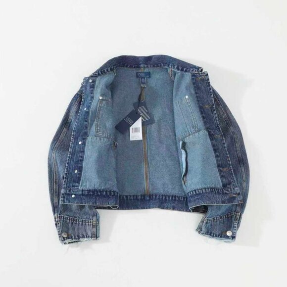 Polo Ralph Lauren Denim Dungaree Jacket Auth - Picture 5 of 16